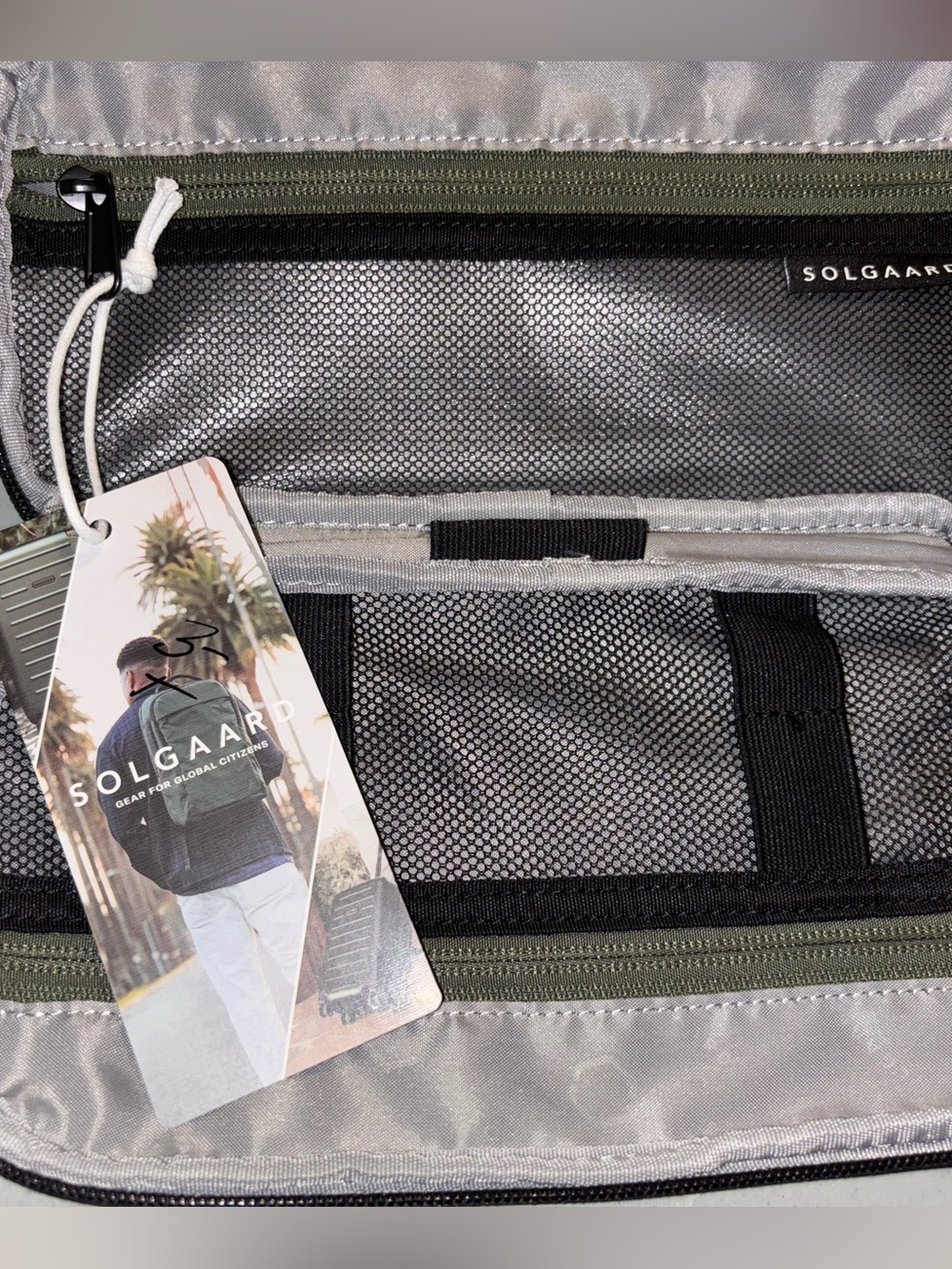 Solgaard Lifekit Travel Organizer Luggage Ballistic Green Zip Shore-Tex NWT
